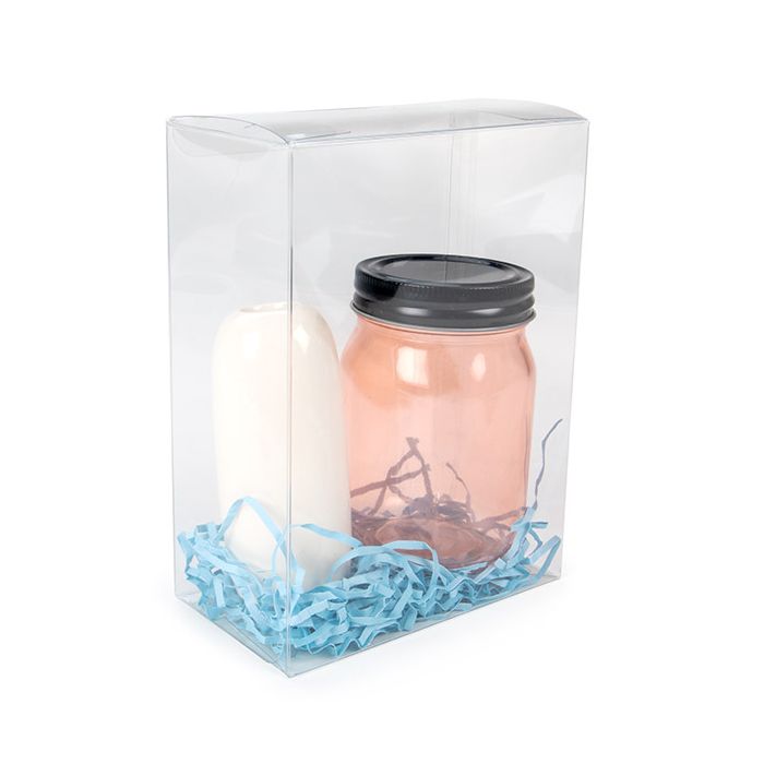 Klarsichtschachteln rPET mit Automatikboden 13.7x7.6x18.7 cm (25 Stück) [PLB67R]