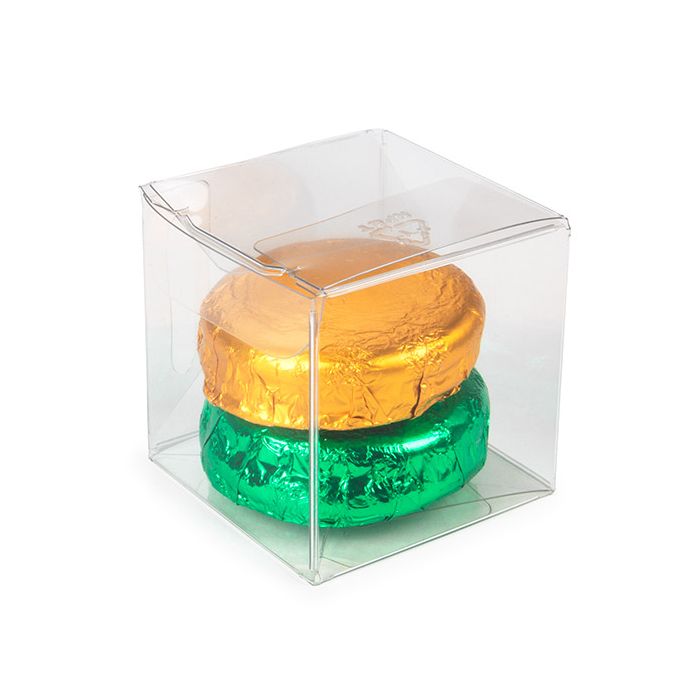 rPET Crystal Clear Pop & Lock Box 5.1x5.1x5.1 cm (25 pieces) [PLB104R]