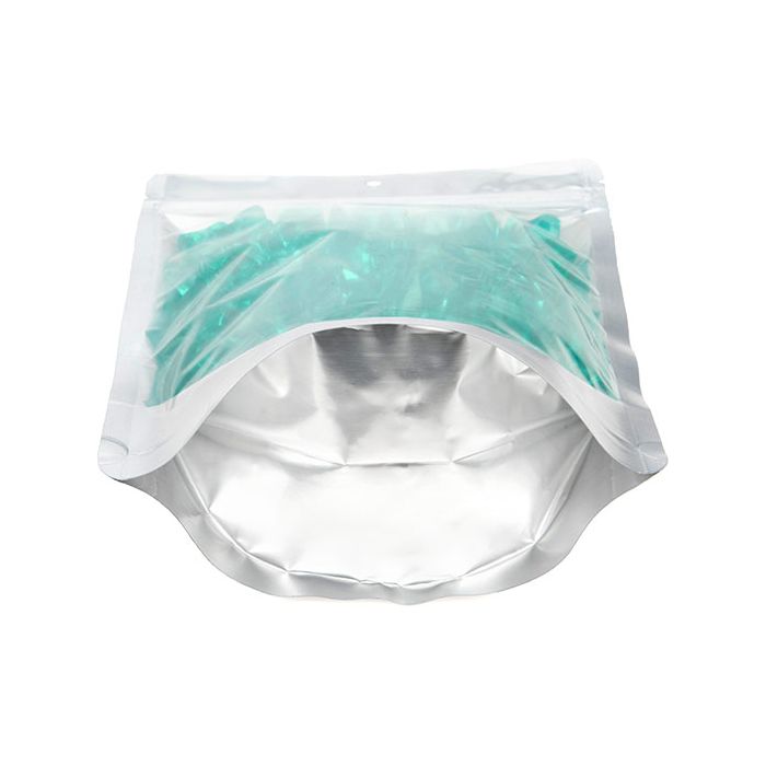 Standbodenbeutel Silber 17.8x9.8x25.2 cm (100 Stück) [ZBGS69H]