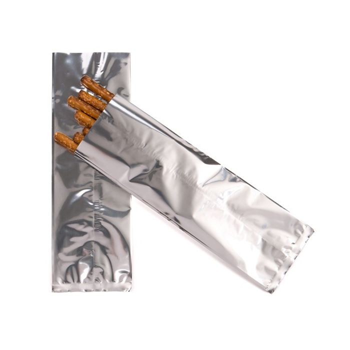 Plastikbeutel Silber 5x7.5cm Metallisiert und Verschweißbar (100 Stück) [SMB23S]