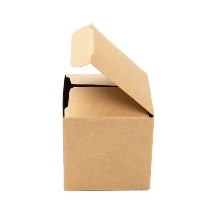 Kraft Pop & Lock-Schachteln 5x5x5cm (25 Stück) [PLB104K]