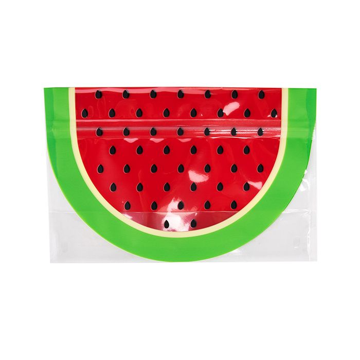 Standbodenbeutel Form der Wassermelone 20,3x7,6x13,3 cm (100 Stück) [SP3WZ]