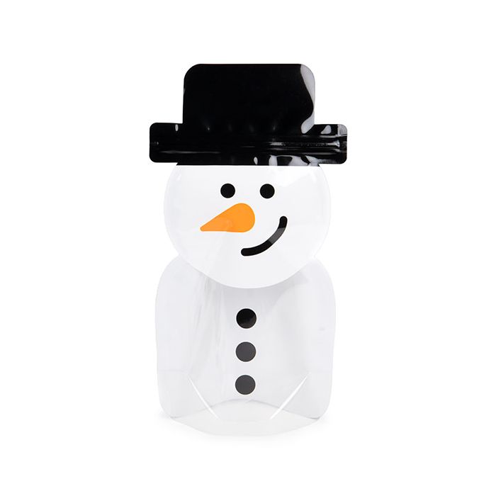 Standbodenbeutel Schneemann Form 14x7,6x25,4 cm (25 Stück) [SP7SZ]