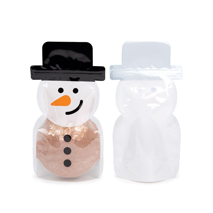 Standbodenbeutel Schneemann Form 14x7,6x25,4 cm (25 Stück) [SP7SZ]
