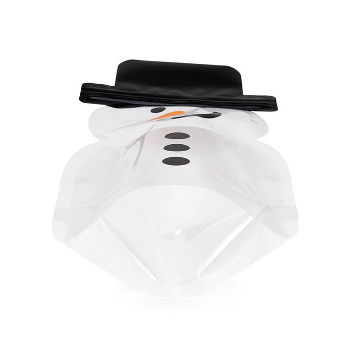 Standbodenbeutel Schneemann Form 14x7,6x25,4 cm (25 Stück) [SP7SZ]