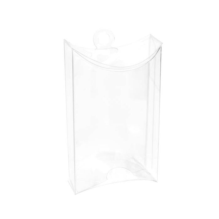 Kissenschachteln Selbststehend Transparent 6.4x4.4x2.2x10.2cm mit Aufhängeloch (25 Stück) [SPB224]