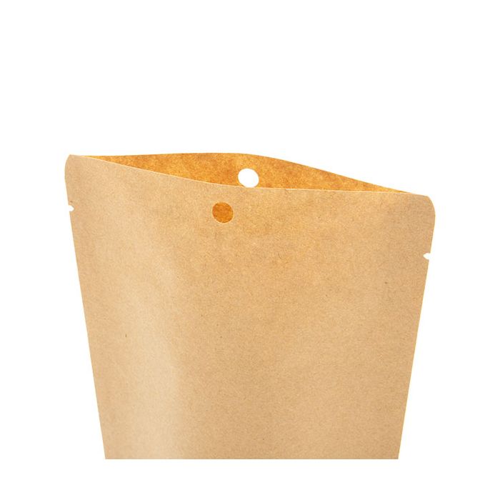 Öko-Standbodenbeutel Kraft 14.9x8.9x23.2cm | 312 Gramm (100 Stück) [SUPEK7]