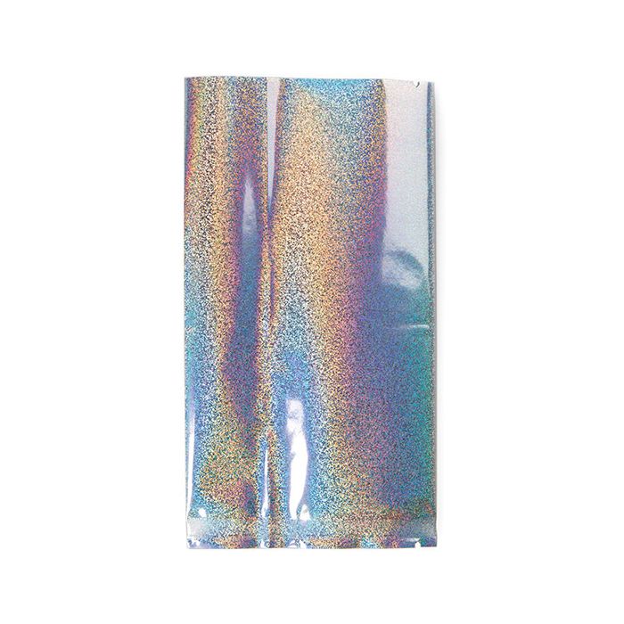 Flat Heat Seal Bags Glitter Holographic 7,6x14 cm
