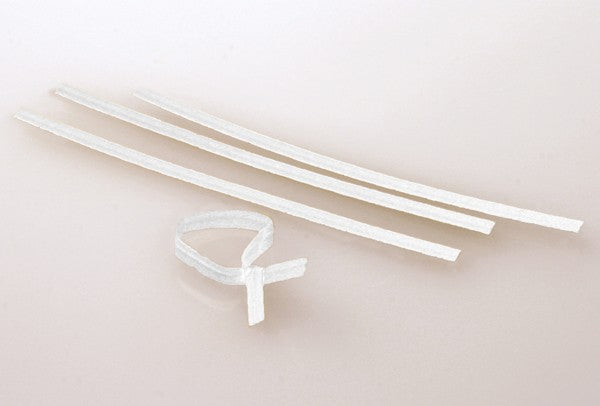 Verschluss-Streifen 10,2x0,4cm Weiß Papier (1.000 Stück) [TT4WH]