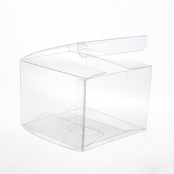 Plastic Gift Boxes 10.2x10.2x7.6cm Crystal Clear