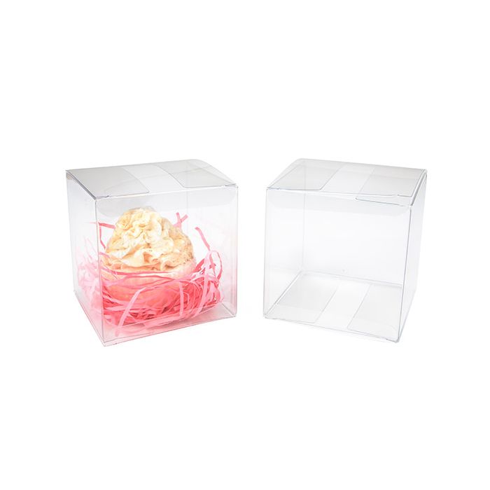 Plastik Geschenkbox 10,2x10,2x10,2 cm (50 Stück) [VB312]