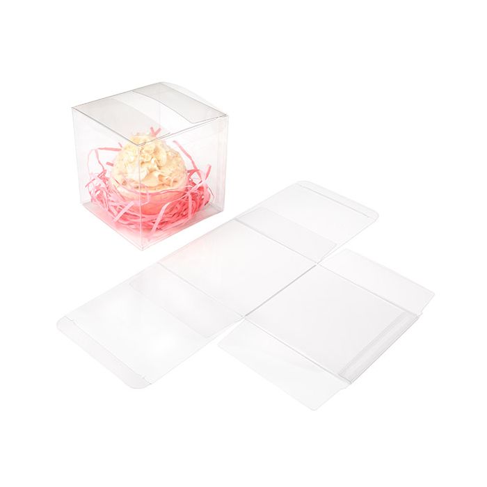 Plastik Geschenkbox 10,2x10,2x10,2 cm (50 Stück) [VB312]