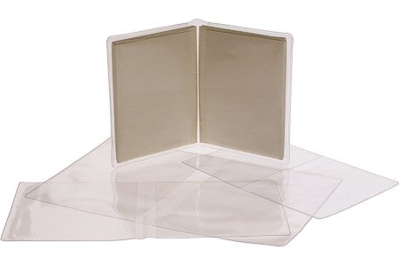 Vinyl Hüllen "Brieftasche Stil" 19,4x29,5cm (100 Stück) [VINA7]