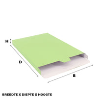 Shipping boxes 16x25x2,9cm Light Green (100 pcs)