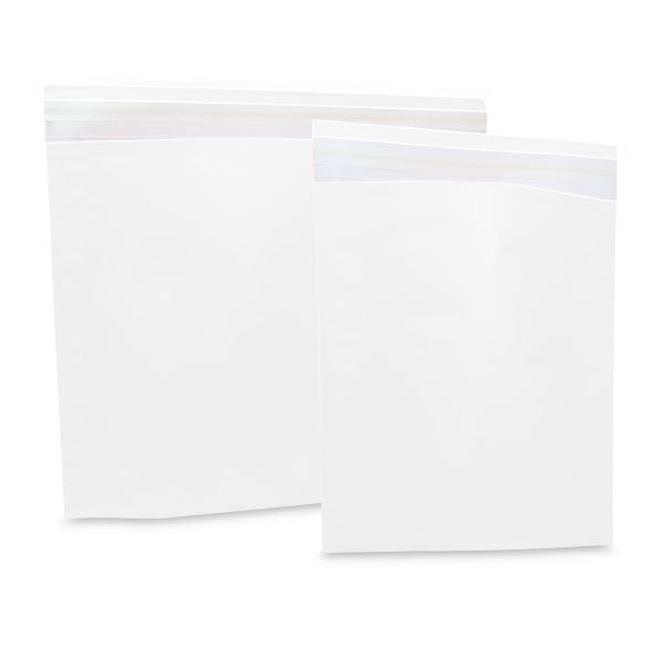 Paper Mailing Bags 30x36+8cm White (250 pcs)