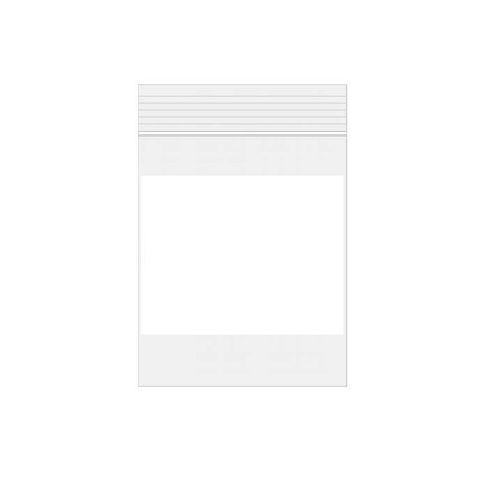 Druckverschlussbeutel mit Schreibfeld 10x15cm Kristallklar PP 50 Mikron (100 Stück) [ZWC46]