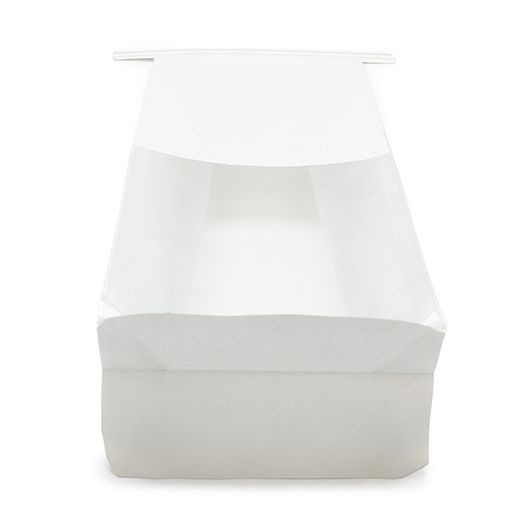 Kraftbeutel Weiß wiederverschließbar 8,9x6,4x25,4cm (100 Stück) [TTGB1K]