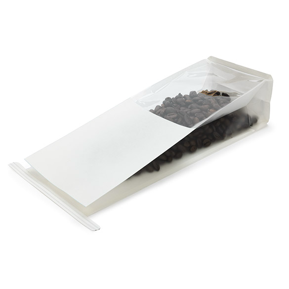 Kraftbeutel Weiß wiederverschließbar 8,9x6,4x25,4cm (100 Stück) [TTGB1K]