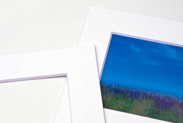 Fertig-Passepartouts mit 20.6x27cm Fenster - Weiß/Weiß - 27.9x35.6cm Außenrahmen (10 Stück) [MT20004]