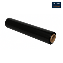 Stretchfolie auf Rolle, 50 cm x 300 Meter, schwarz, 6 Rollen [STR5020B]