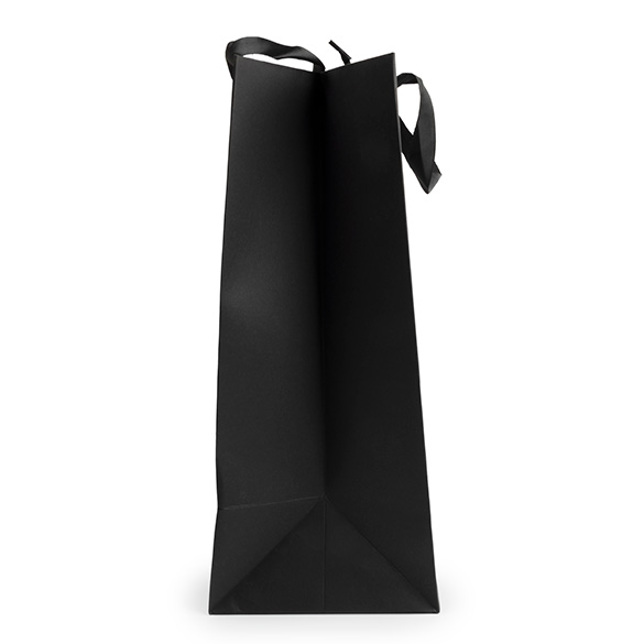 Geschenkbeutel Schwarz mit Sichtfenster 24,9x15,2x35,1 cm (10 Stück) [GMBW3B]