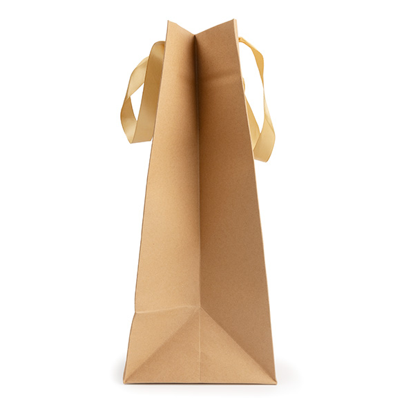 Geschenkbeutel Kraft mit Sichtfenster 24,9x15,2x35,1 cm (10 Stück) [GMBW3K]