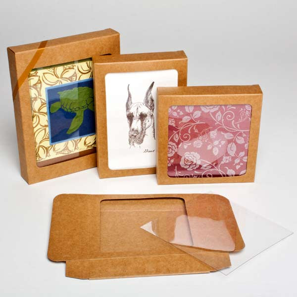 Pappschachteln mit Sichtfenster 11.4x2.2x14.9cm (25 Stück) [WKR247]