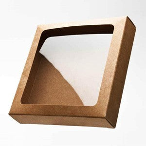 Pappschachteln mit Sichtfenster 10.5x2.2x10.5cm (25 Stück) [WKR245]