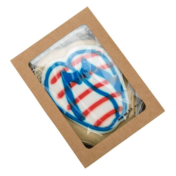 Pappschachteln Kraft Braun mit Fenster 10.2x2.1x13.8cm (25 Stück) [WKRG313]