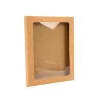 Kraft Gift Boxes with Window 11.5x1.5x15cm