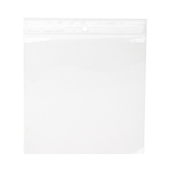 Druckverschlussbeutel mit Aufhängeloch 15x15cm Transparent PP 100 Mikron (100 Stück) [Z4R66]