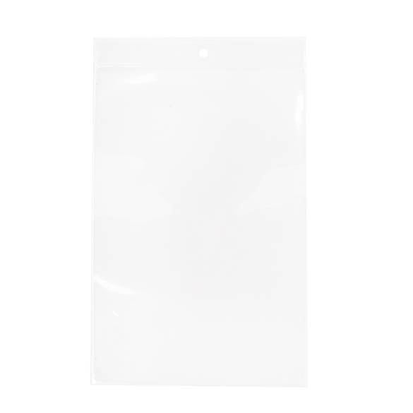 Druckverschlussbeutel mit Aufhängeloch 15x23cm Kristallklar PP 100 Mikron (100 Stück) [Z4R69]