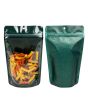 Standbodenbeutel Transparent/Glitzerndes Grün 13x7,9x20,6 cm (100 Stück) [ZBG3GLGR]