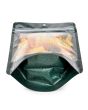 Standbodenbeutel Transparent/Glitzerndes Grün 13x7,9x20,6 cm (100 Stück) [ZBG3GLGR]