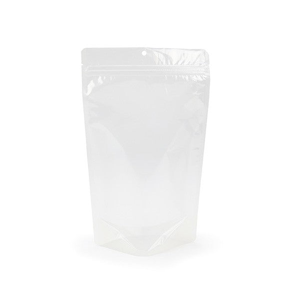 Standbodenbeutel Transparent 17x9x28.5cm | 340 Gramm (100 Stück) [ZBG4]