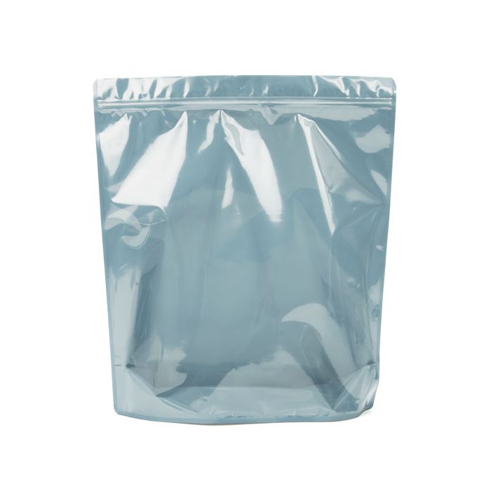 Standbodenbeutel Transparent/Schwarz 12x7.5x18.5cm | 110 Gramm (100 Stück) [ZBGB46]