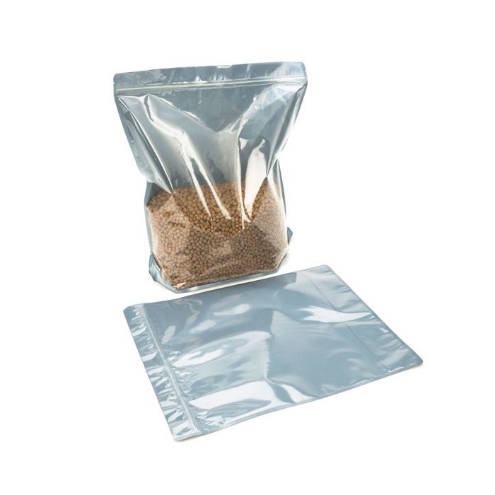 Standbodenbeutel Transparent/Mattschwarz 37.5x12.7x42.5cm (50 Stück) [ZBGB9]