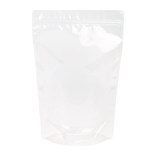 Standbodenbeutel Transparent 22.9x12.1x34.3cm Laminiert | 900 Gramm (100 Stück) [ZBGCC6]