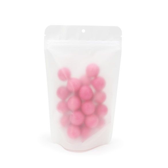 Standbodenbeutel Frost 13x7.9x20.6cm mit Aufhängeloch (100 Stück) [ZBGF3H]