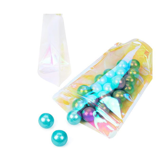 Standbodenbeutel Holografisch 13x7,9x20,6 cm (25 Stück) [ZBGI3]