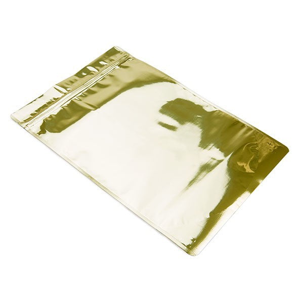 Standbodenbeutel Gold 22.9x12.1x34.3cm | 900 Gramm (100 Stück) [ZBGM6SG]