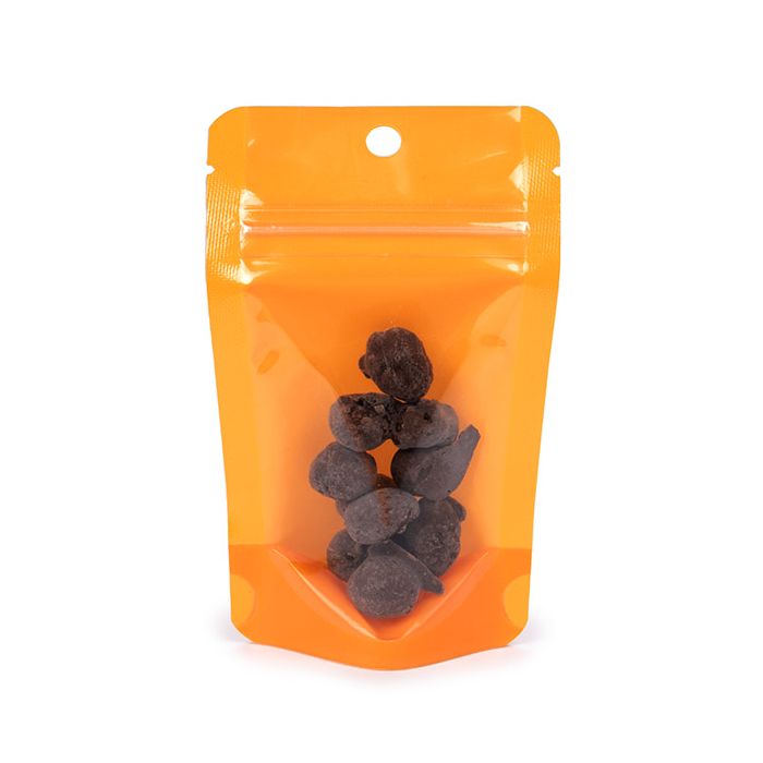 Stand Up Pouches Transparent/Neon Orange 7,9x5,1x13 cm