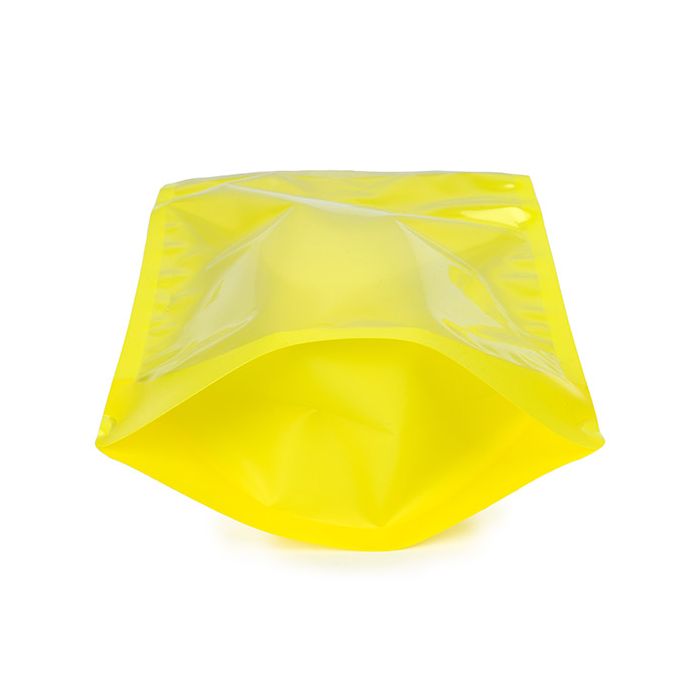 Standbodenbeutel Transparent/Neon- Gelb 17,2x8,9x28,6 cm (100 Stück) [ZBGN4YW]
