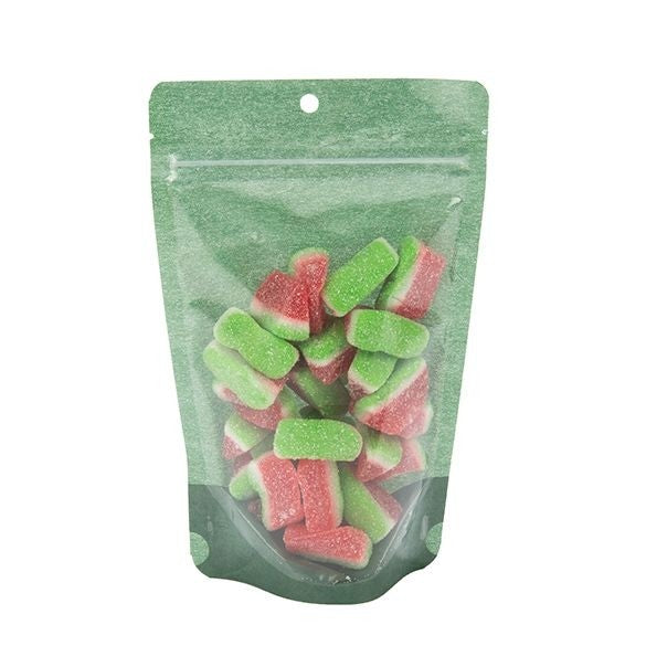 Standbodenbeutel Reispapier Dunkelgrün 13x7.9x20.6cm | 110 Gramm (100 Stück) [ZBGR3HGR]