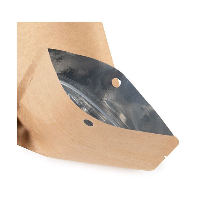 Standbodenbeutel Kraft 10,8x6x23,8 cm (100 Stück) [ZBGSK1N]