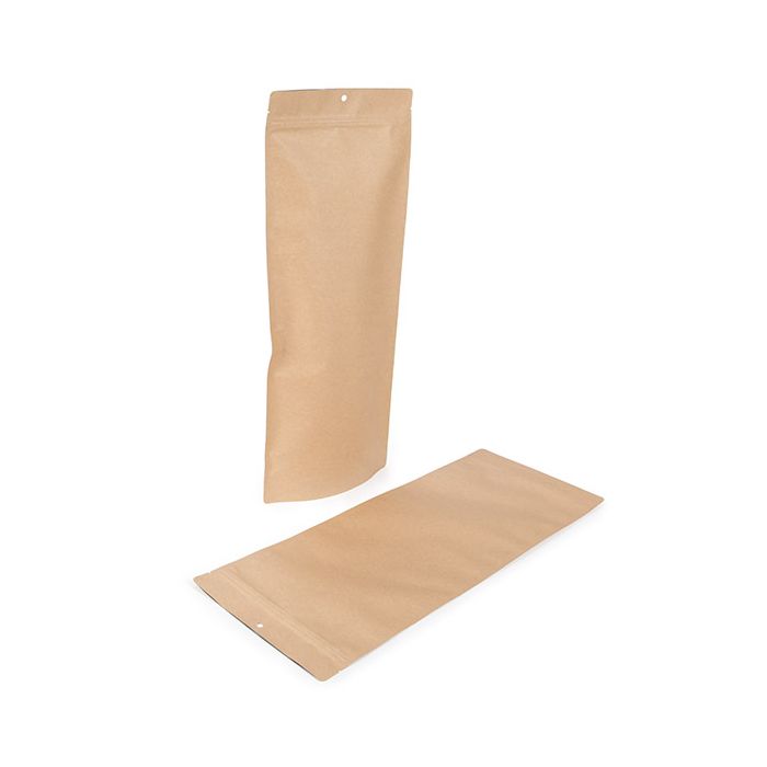 Standbodenbeutel Kraft 17,8x6x43,2 cm (100 Stück) [ZBGSK3N]