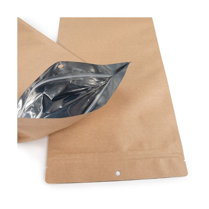 Standbodenbeutel Kraft 17,8x6x43,2 cm (100 Stück) [ZBGSK3N]