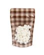 Stand Up Pouches Kraft/ Brown Plaid 13x7,9x20,6 cm