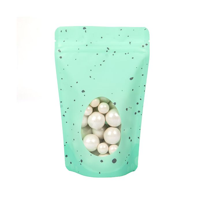 Standbodenbeutel Mint Grün Speckled Egg 13x7,9x20,6 cm (25 Stück) [ZBGSW3ER]