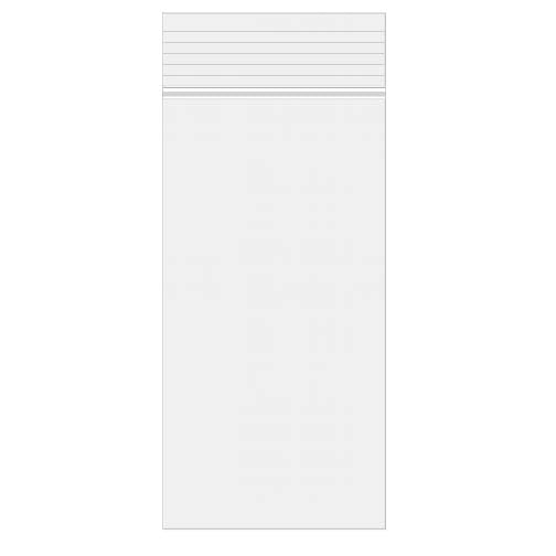 Druckverschlussbeutel Transparent 7.5x25.5cm PE 50 Mikron (100 Stück) [2PE310]